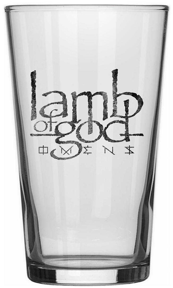 Lamb Of God Omens Bierglas klar