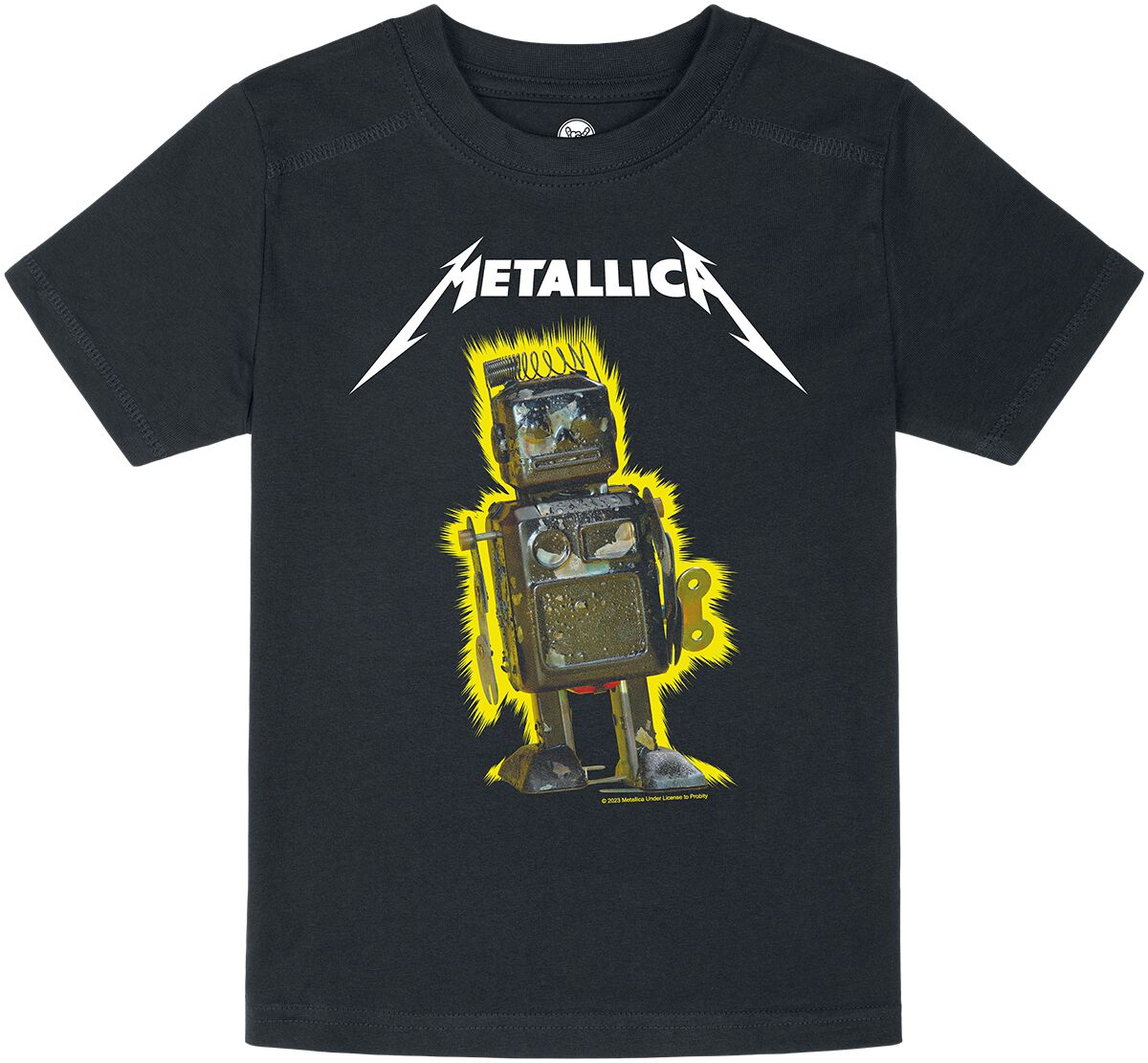 Metallica T-Shirt für Kleinkinder - Metal-Kids - Robot Blast - für Mädchen & Jungen - schwarz  - Lizenziertes Merchandise!