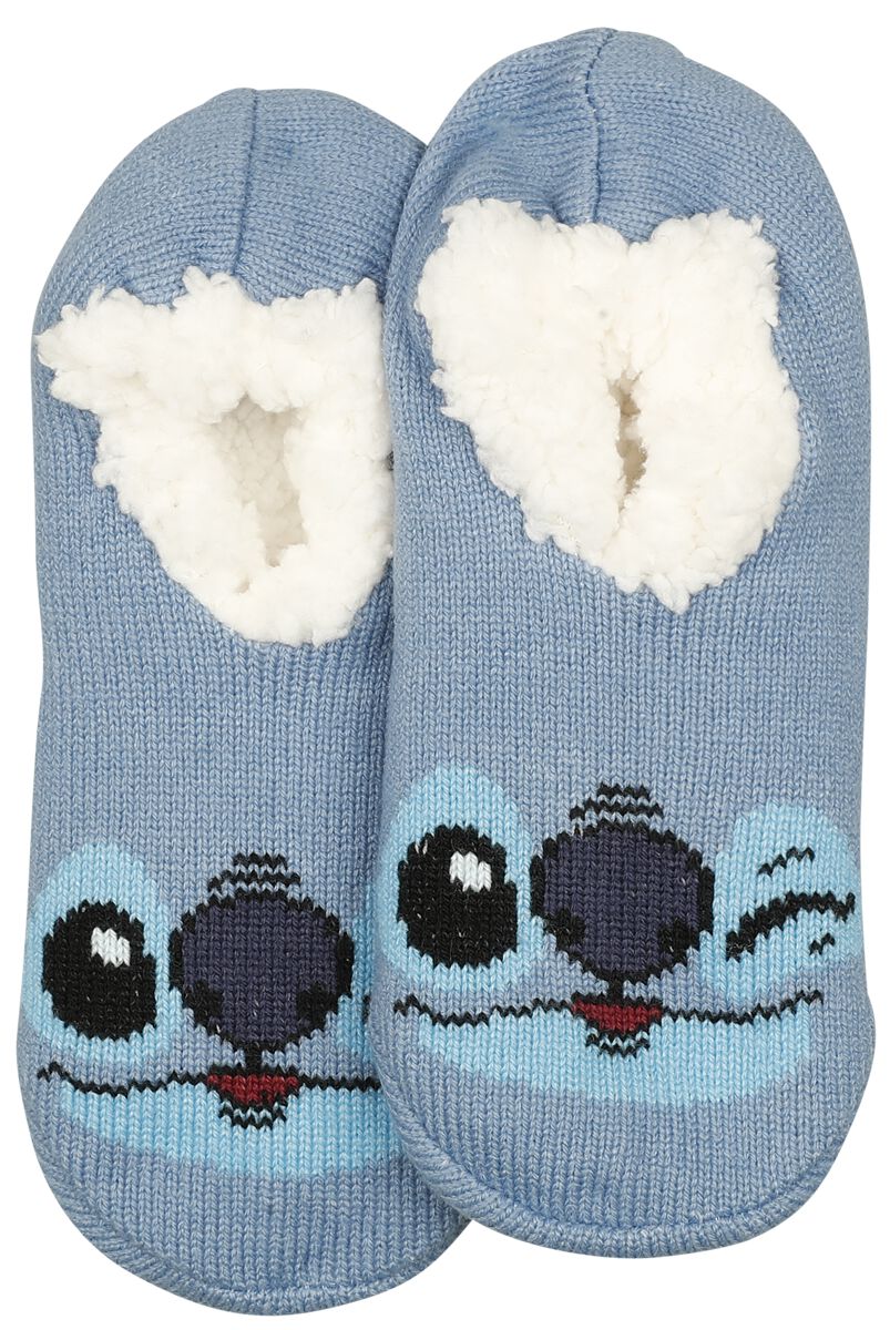 Lilo & Stitch - Disney Socken - Blinking - EU35-38 bis EU39-42 - Größe EU 39-42 - blau  - Lizenzierter Fanartikel