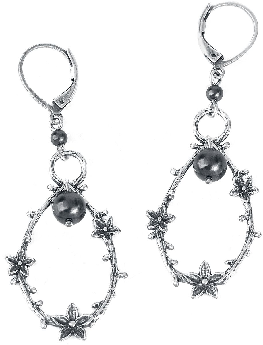 Krikor Ohrring – Blumen – für Damen – silberfarben Krikor Ohrring – Blumen – für Damen – silberfarben