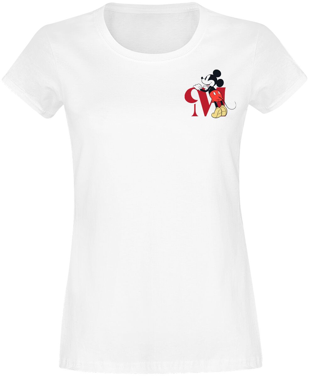 Image of T-Shirt Disney di Minnie & Topolino - Mickey - S a L - Donna - bianco