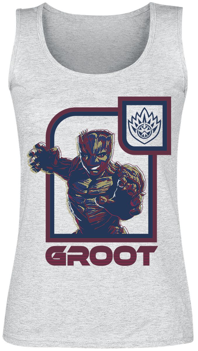 Guardians Of The Galaxy Vol. 3 - Groot Tank-Top grau in XL