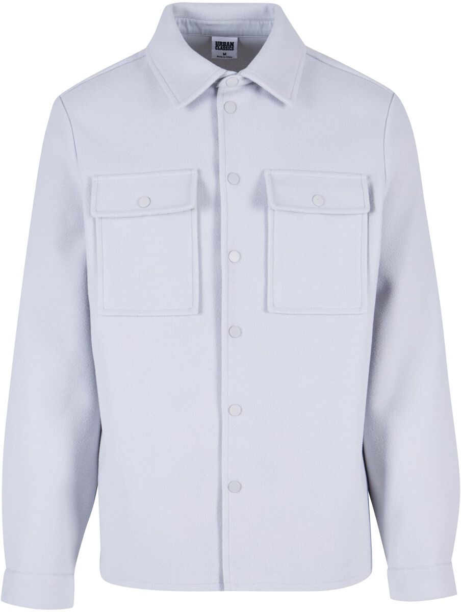 Image of Camicia Maniche Lunghe di Urban Classics - Plain overshirt - S a 4XL - Uomo - grigio chiaro