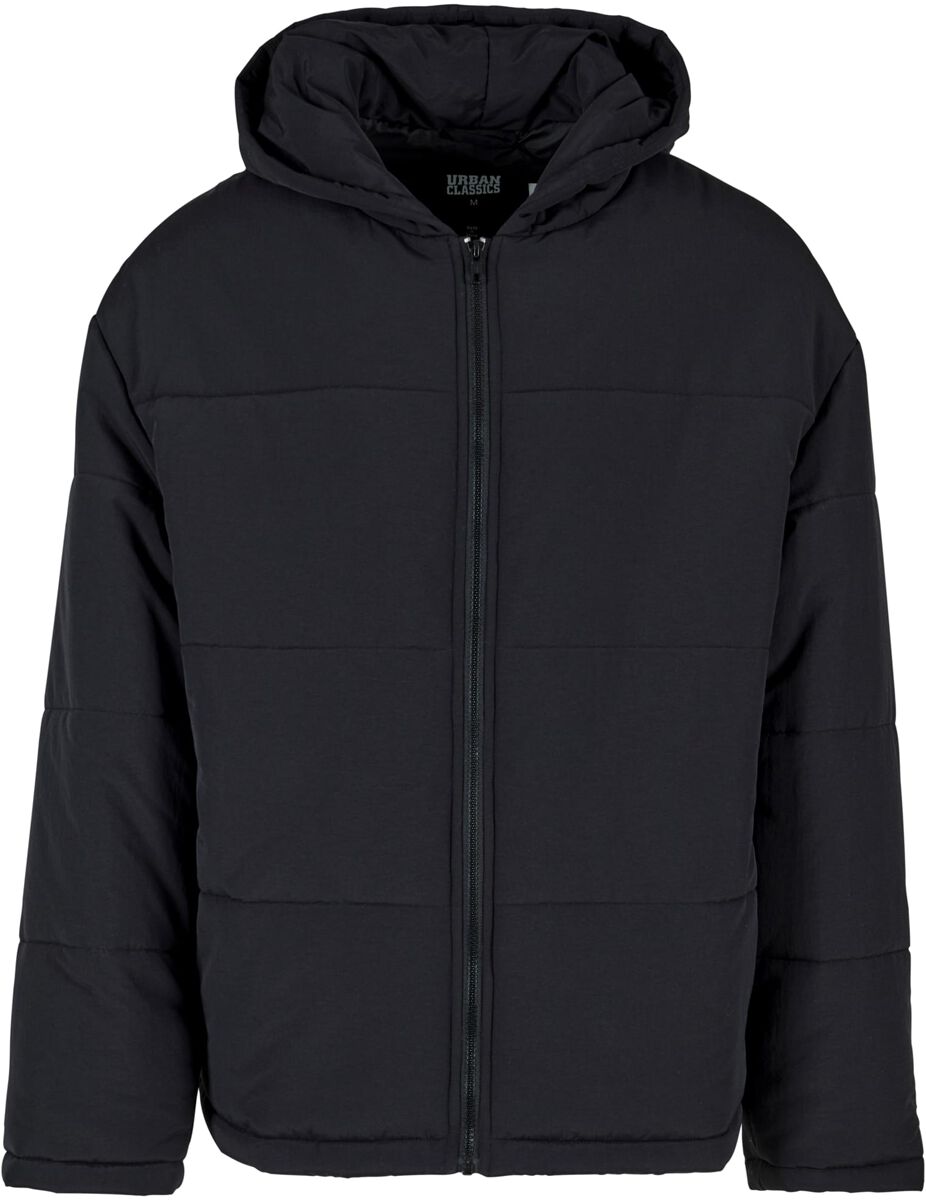 Urban Classics Hooded Block Puffer Jacket Winterjacke schwarz in XL