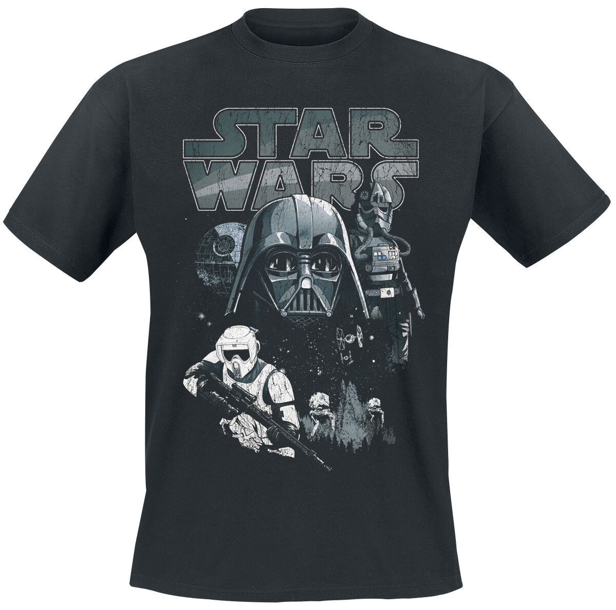 Star Wars T-Shirt - Dark Side Characters - S - für Männer - Größe S - schwarz  - EMP exklusives Merchandise!