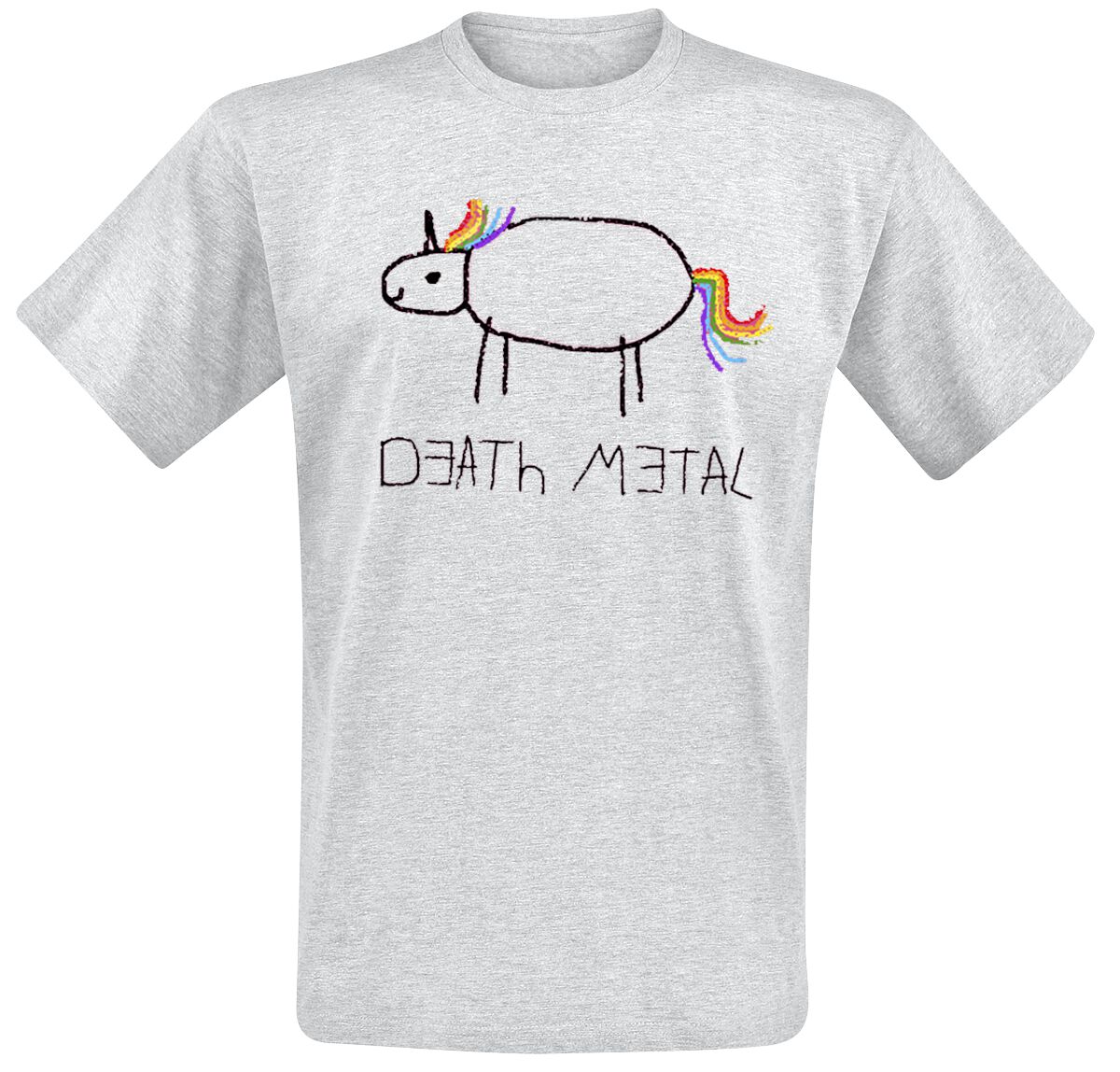 Death Metal  T-Shirt heather grey in 3XL