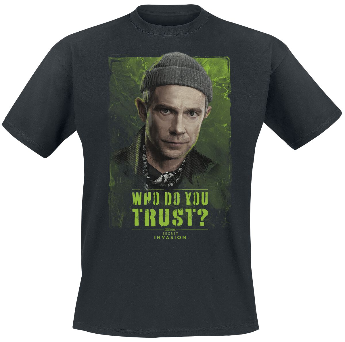 Secret Invasion Who Do You Trust? Everett T-Shirt schwarz in XXL