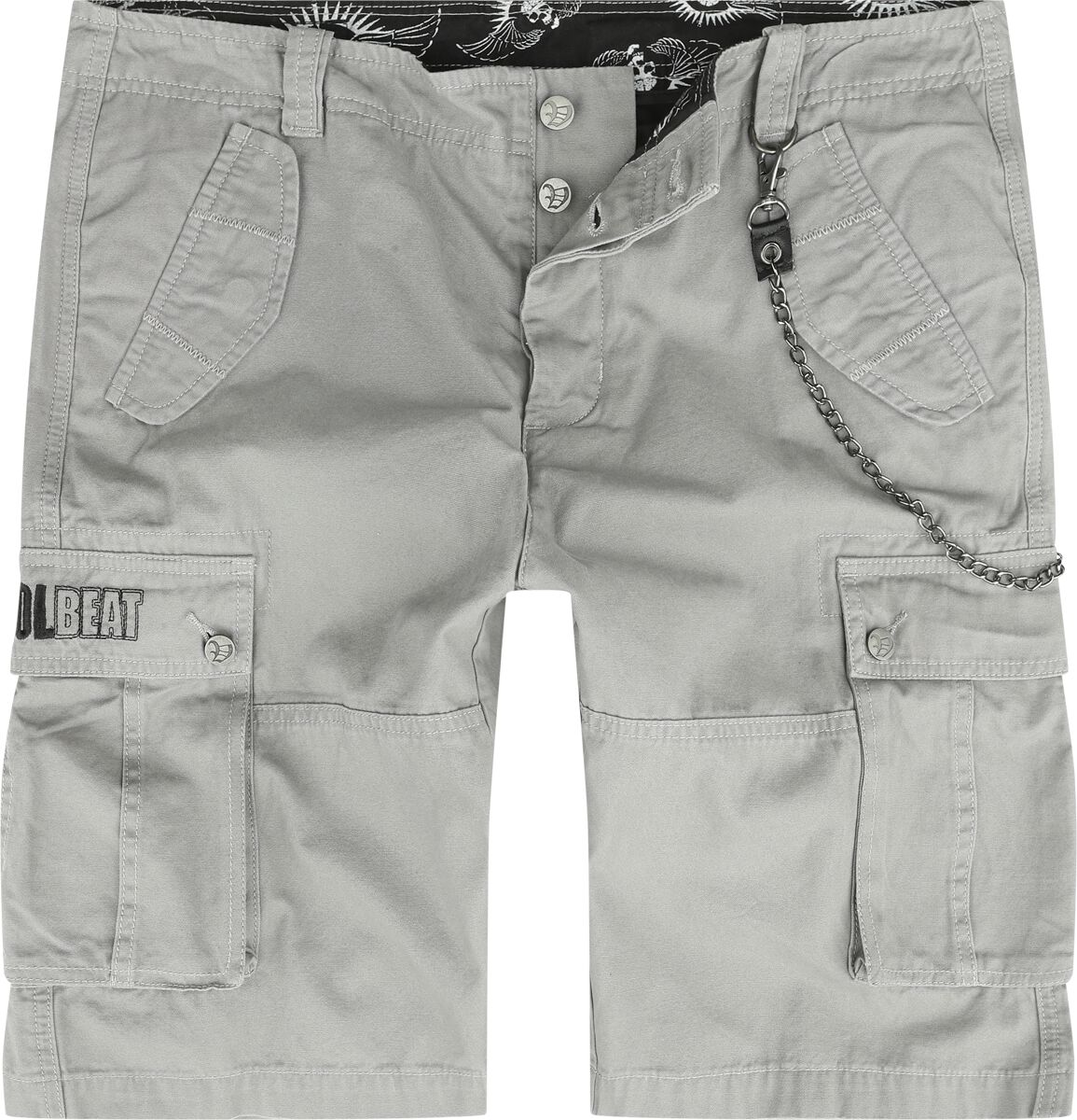 Volbeat Short – EMP Signature Collection – S bis L – für Männer – Größe M – grau  – EMP exklusives Merchandise!