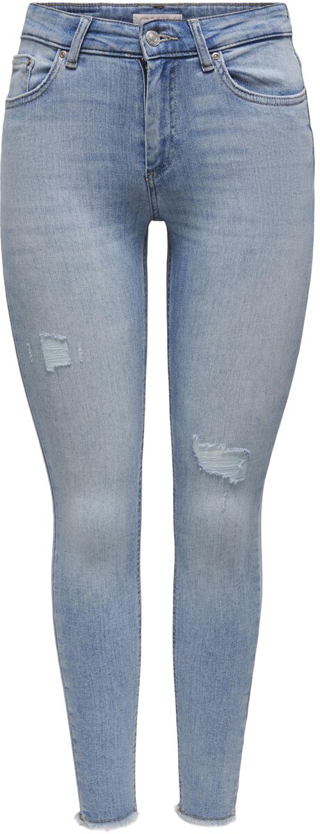 Only Jeans - Onlblush Mid SK AK RW DS DNM REA685 - W26L30old bis W32L32 - für Damen - Größe W32L32 - blau
