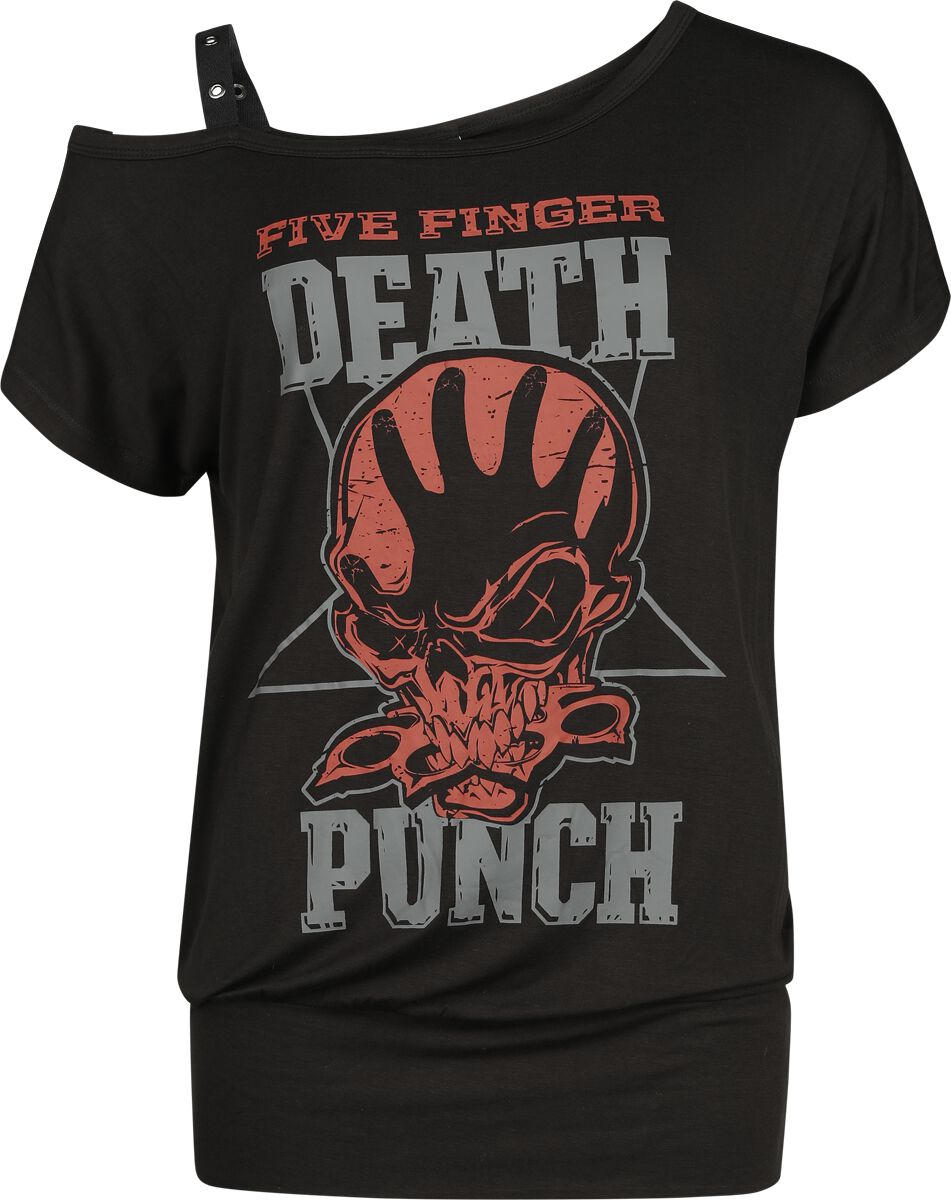 Five Finger Death Punch T-Shirt - EMP Signature Collection - S bis 3XL - für Damen - Größe M - schwarz  - EMP exklusives Merchandise!