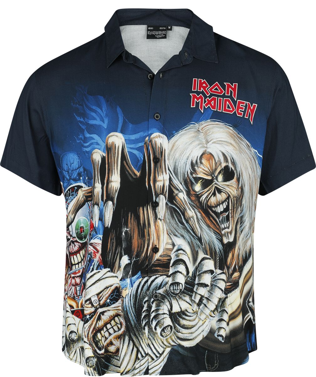 Image of Camicia Maniche Corte di Iron Maiden - S a 3XL - Uomo - multicolore