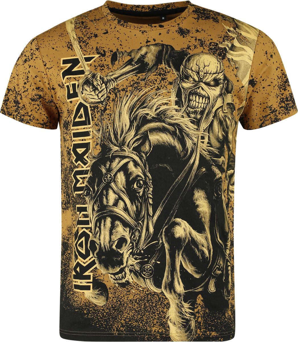 Iron Maiden T-Shirt - EMP Signature Collection - M bis XXL - für Männer - Größe M - braun/schwarz  - EMP exklusives Merchandise!
