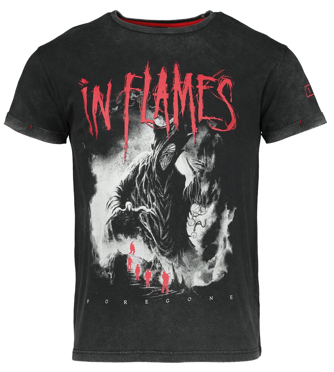 In Flames T-Shirt - EMP Signature Collection - S bis 3XL - für Männer - Größe S - grau  - EMP exklusives Merchandise!