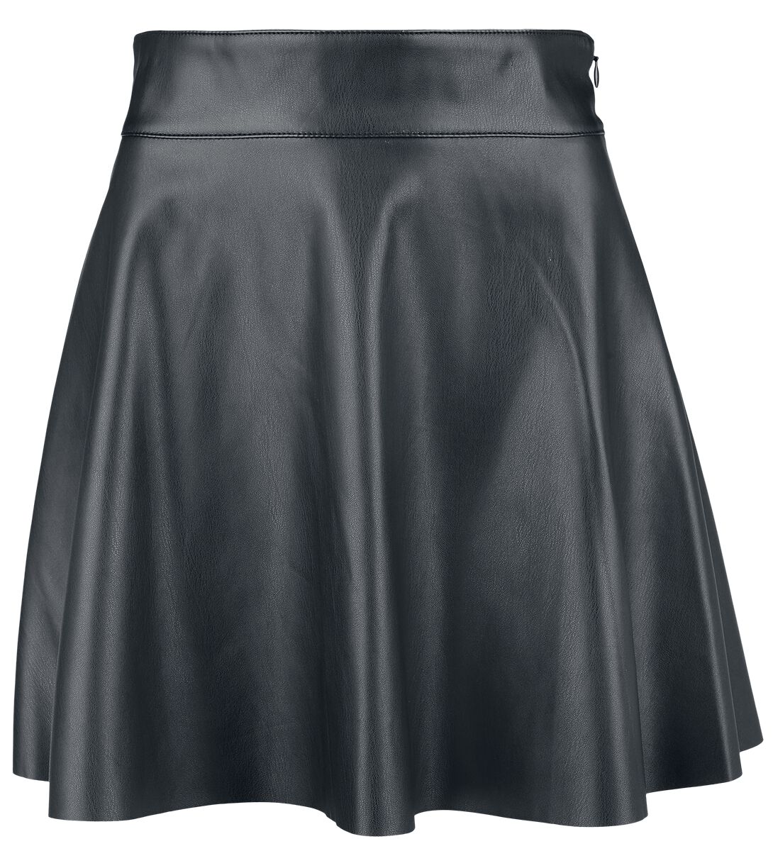 Levně Noisy May NMandy PU HW Flared skirt WVN NOOS Mini sukně černá