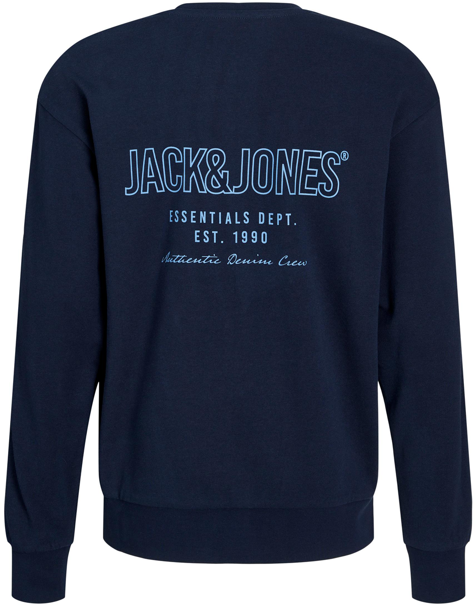 Jack & Jones Junior Sweatshirt für Kinder - JJGrow Sweat Crew Neck JNR - für Jungen - dunkelblau