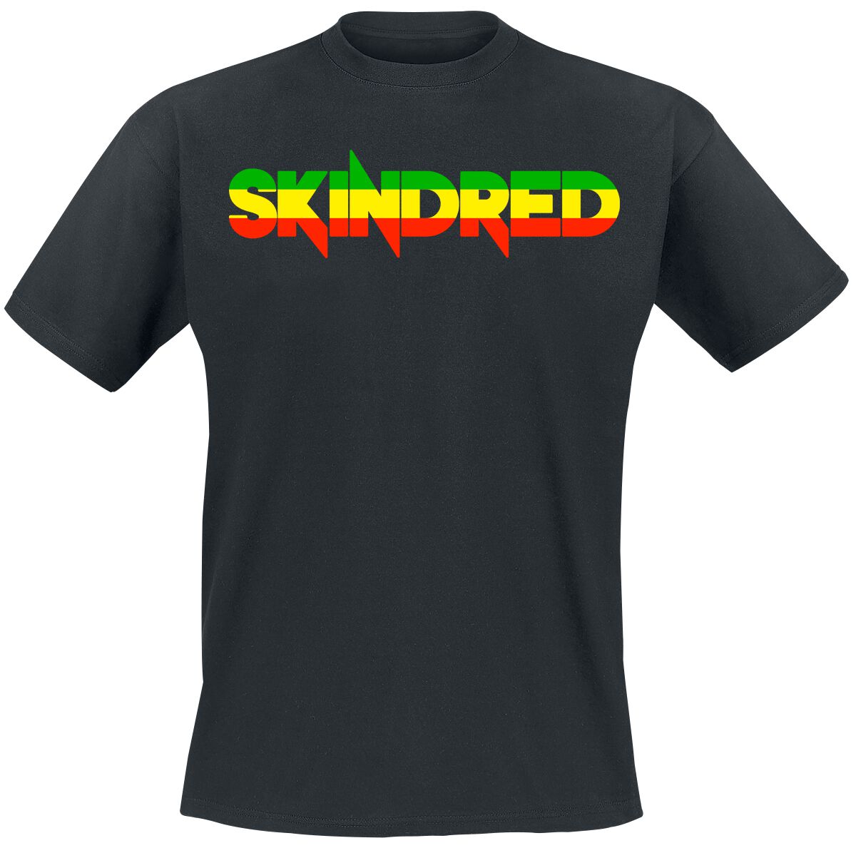 Skindred T-Shirt – Rasta Logo – S bis XXL – für Männer – Größe S – schwarz – Lizenziertes Merchandise! Skindred T-Shirt – Rasta Logo – S bis XXL – für Männer – Größe S – schwarz – Lizenziertes Merchandise!