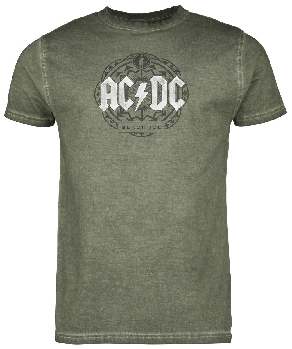 AC/DC Black Ice T-Shirt grün in L