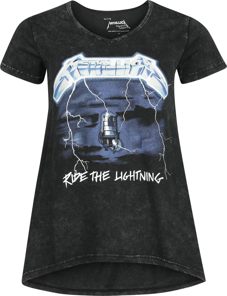 Metallica T-Shirt - EMP Signature Collection - S bis 3XL - für Damen - Größe S - dunkelgrau  - EMP exklusives Merchandise!