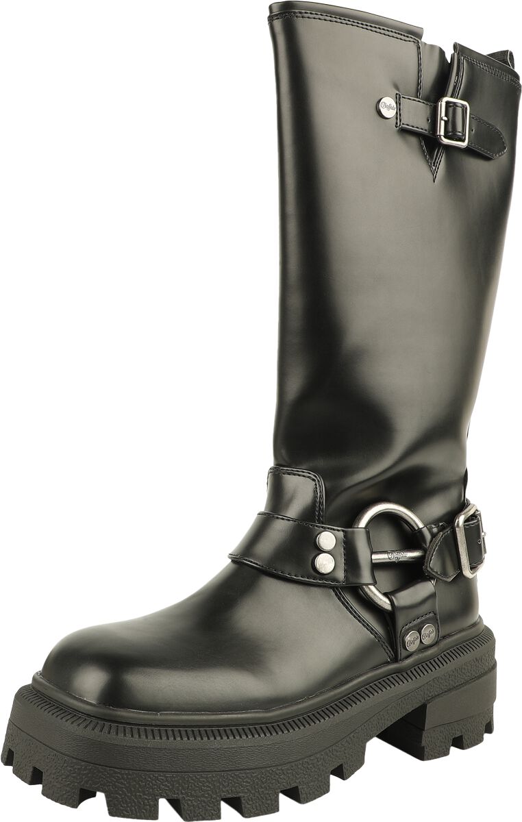 Buffalo Stiefel - Nabu Harness Boot - EU36 bis EU41 - für Damen - Größe EU38 - schwarz