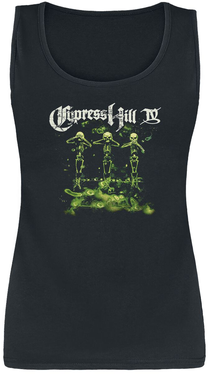 Cypress Hill Top - IV Album - M bis XL - für Damen - Größe M - schwarz  - Lizenziertes Merchandise!