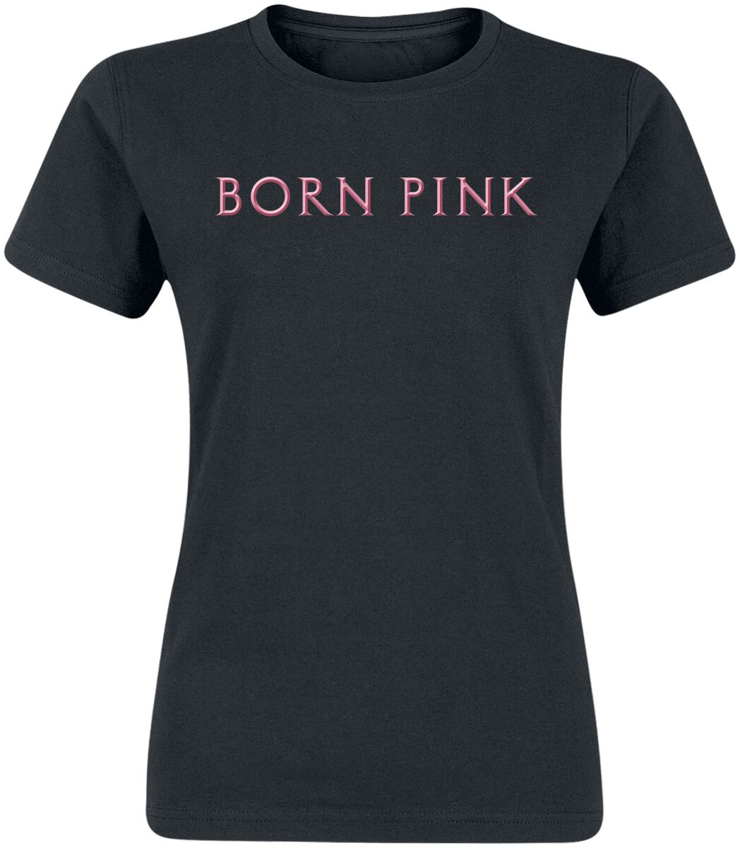 Blackpink T-Shirt – Born Pink – L – für Damen – Größe L – schwarz  – Lizenziertes Merchandise!