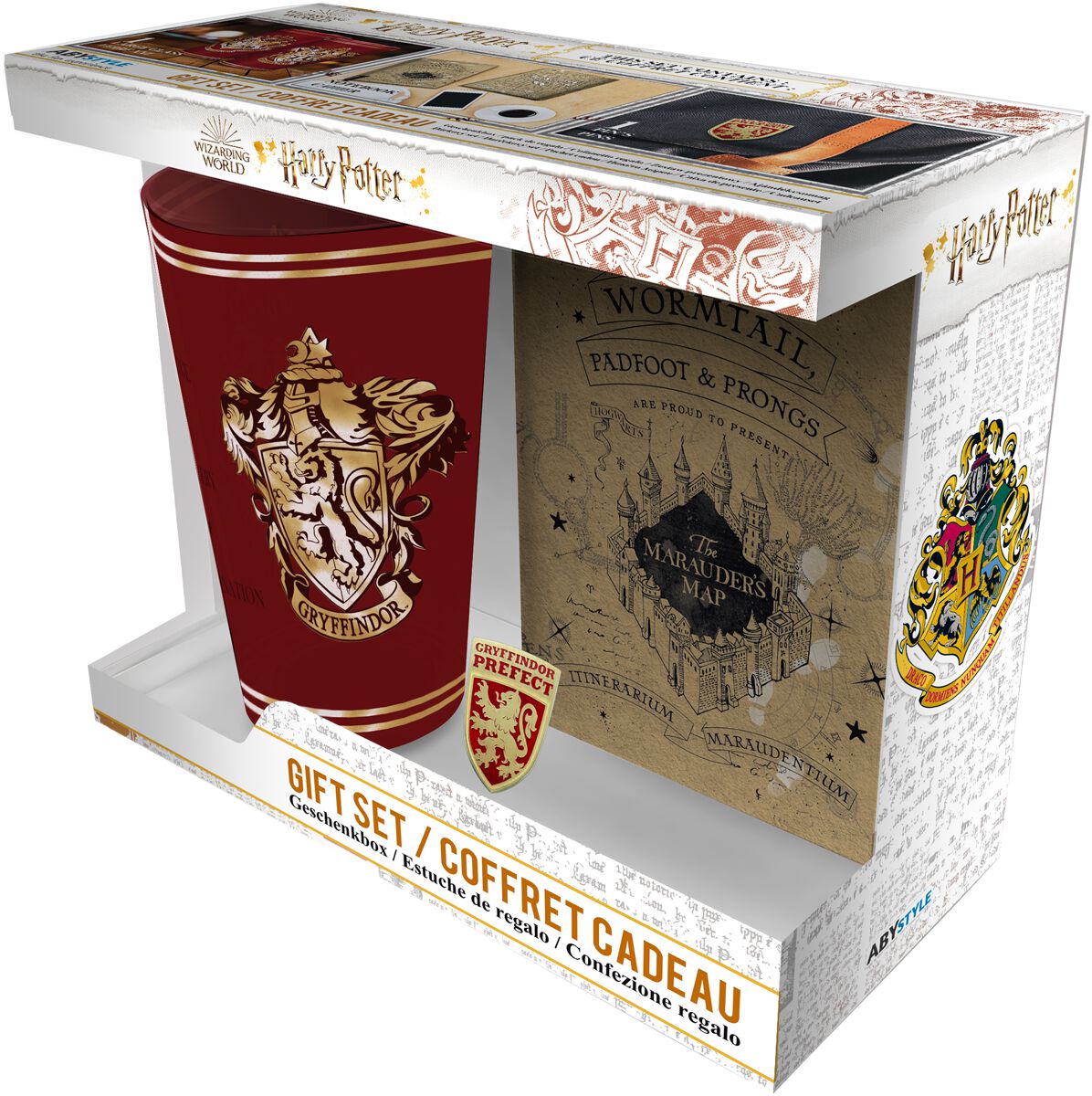 Harry Potter Gryffindor - Geschenk-Set Fanpaket rot