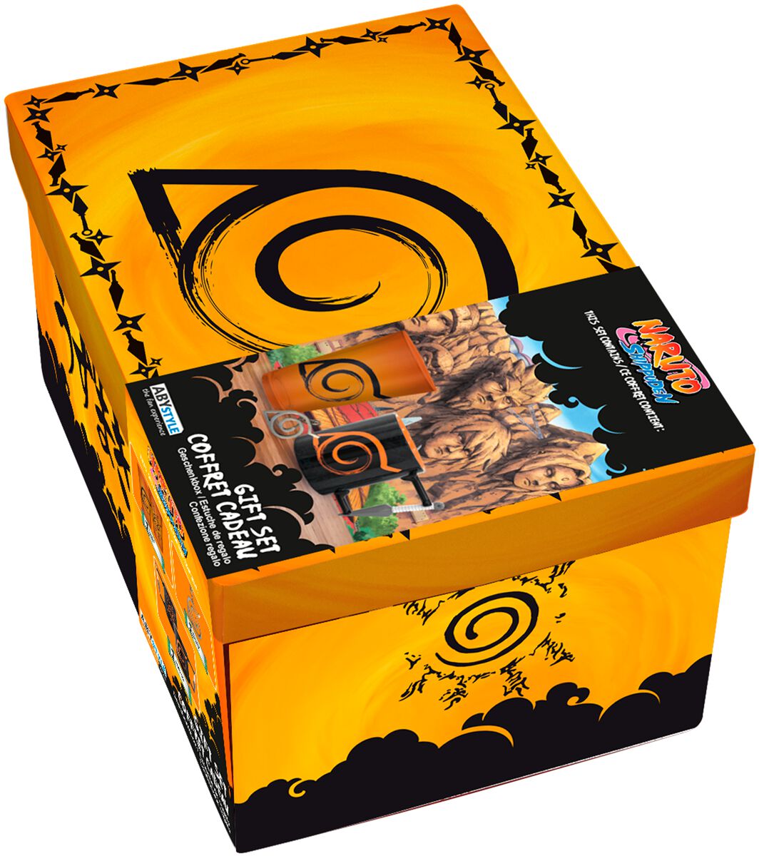 Naruto Premium Geschenk-Set Fanpaket orange