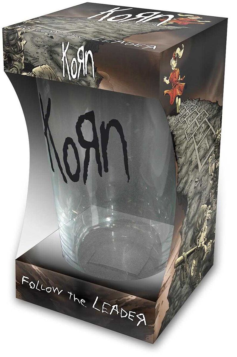 Levně Korn Follow The Leader pivní sklenice transparentní