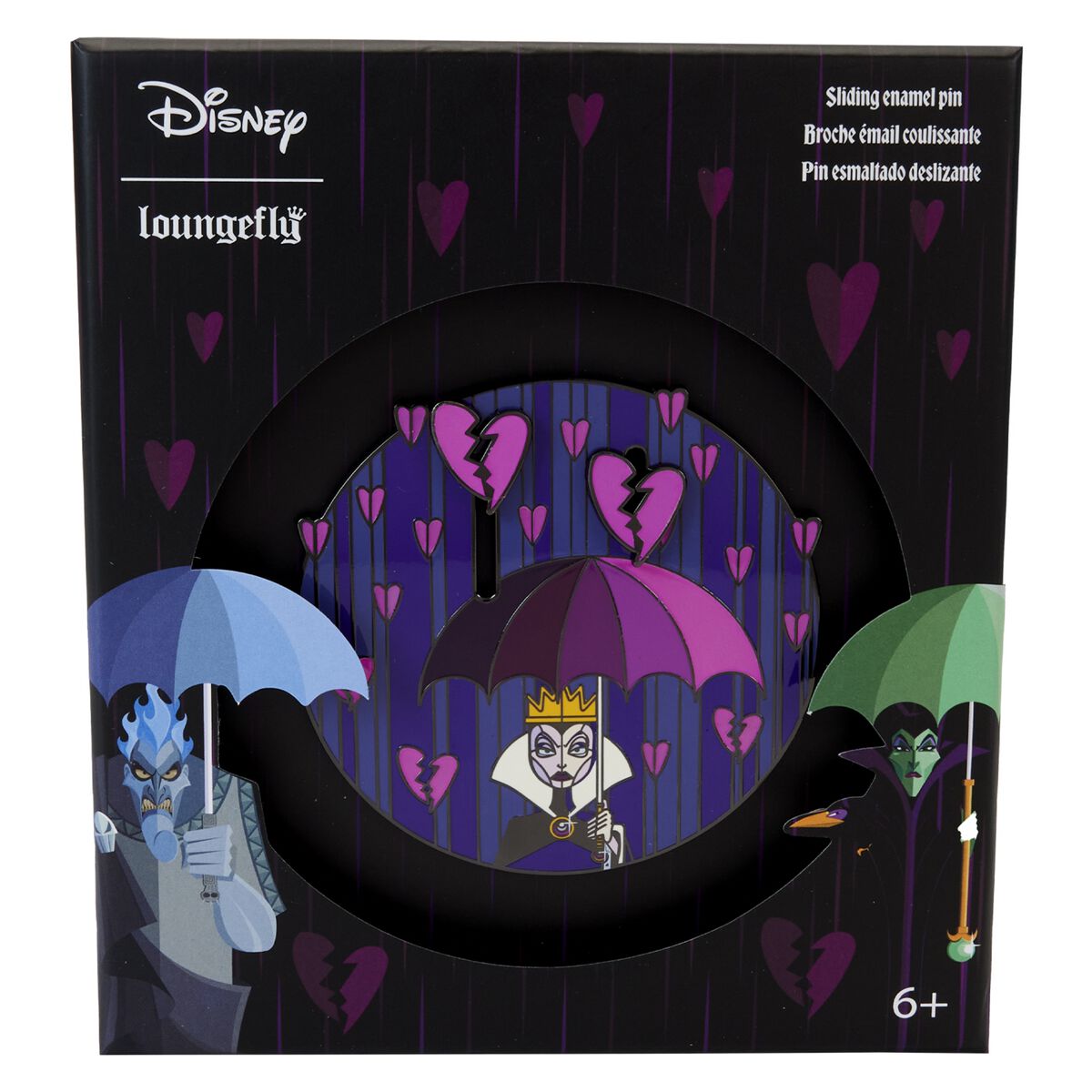 Disney Villains - Disney Pin - Loungefly - Curse Your Hearts (Glow in the Dark)   - Lizenzierter Fanartikel