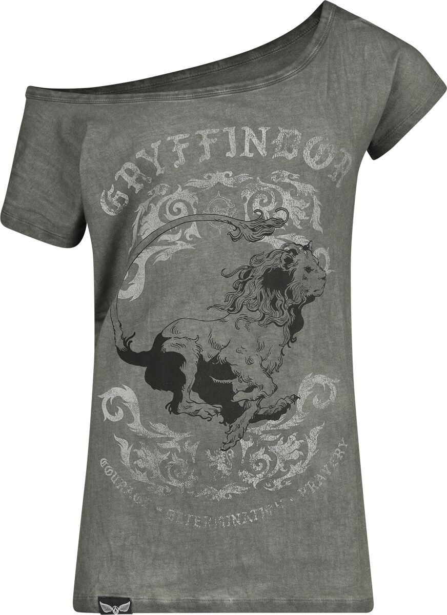 Harry Potter T-Shirt - Gryffindor - S bis XXL - für Damen - Größe L - grau  - EMP exklusives Merchandise!