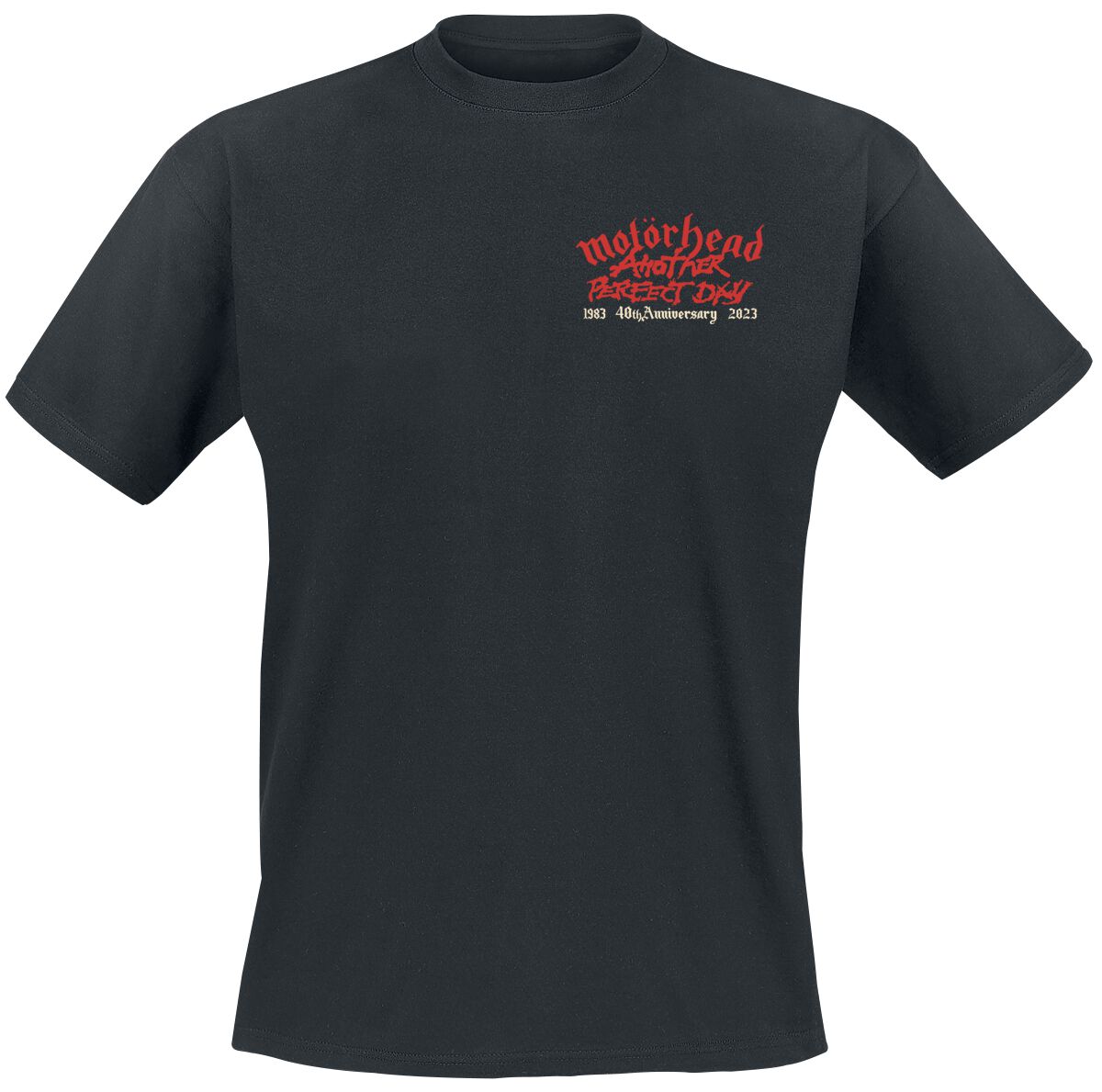 Motörhead T-Shirt - Another Perfect Day Tracklist - S bis 4XL - für Männer - Größe XL - schwarz  - Lizenziertes Merchandise!