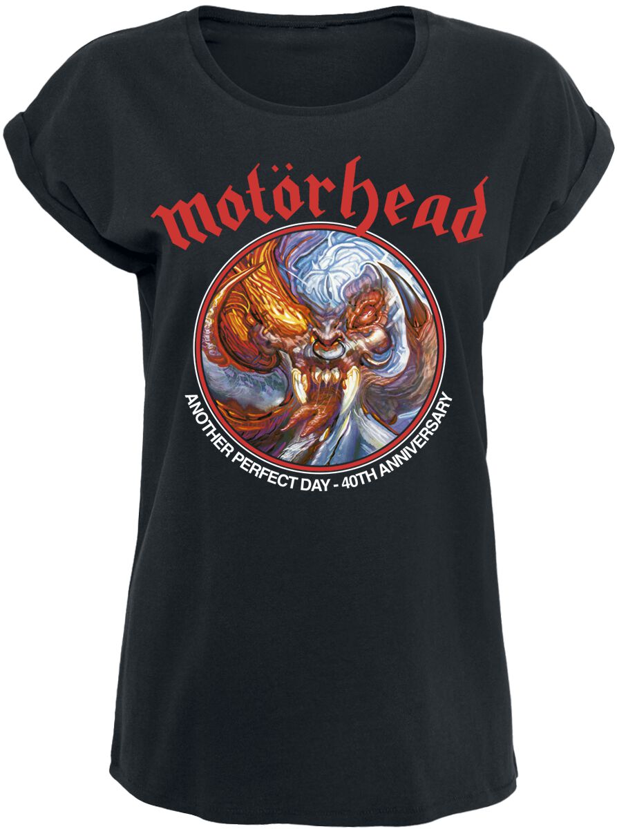 Motörhead T-Shirt - Another Perfect Day Anniversary - S bis M - für Damen - Größe S - schwarz  - Lizenziertes Merchandise!