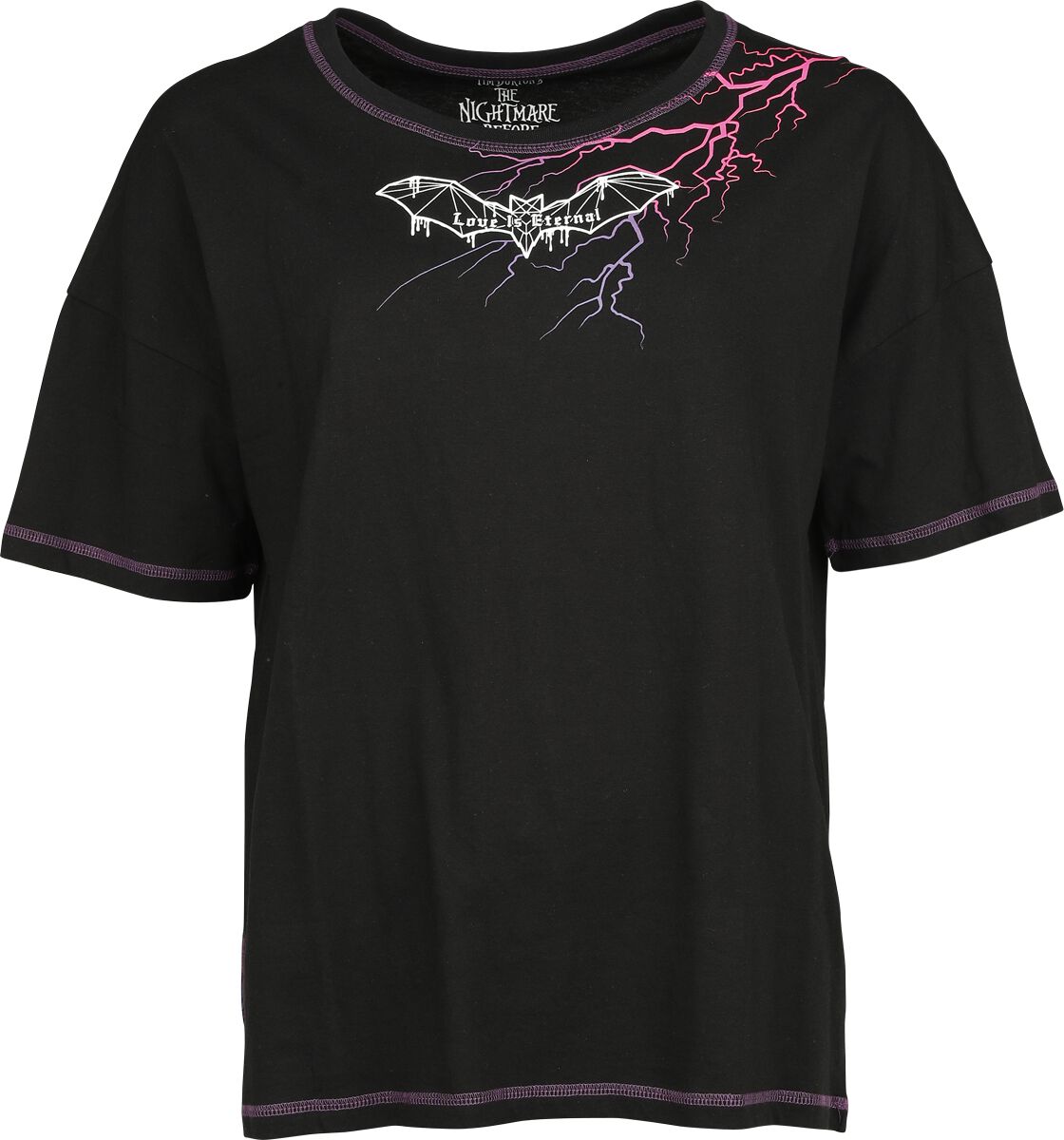 The Nightmare Before Christmas - Gothic T-Shirt - Love Is Eternal - S bis XXL - für Damen - Größe XL - schwarz  - EMP exklusives Merchandise!