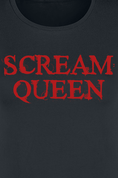 Sprüche T-Shirt - Scream Queen - S bis XL - für Damen - Größe M - schwarz