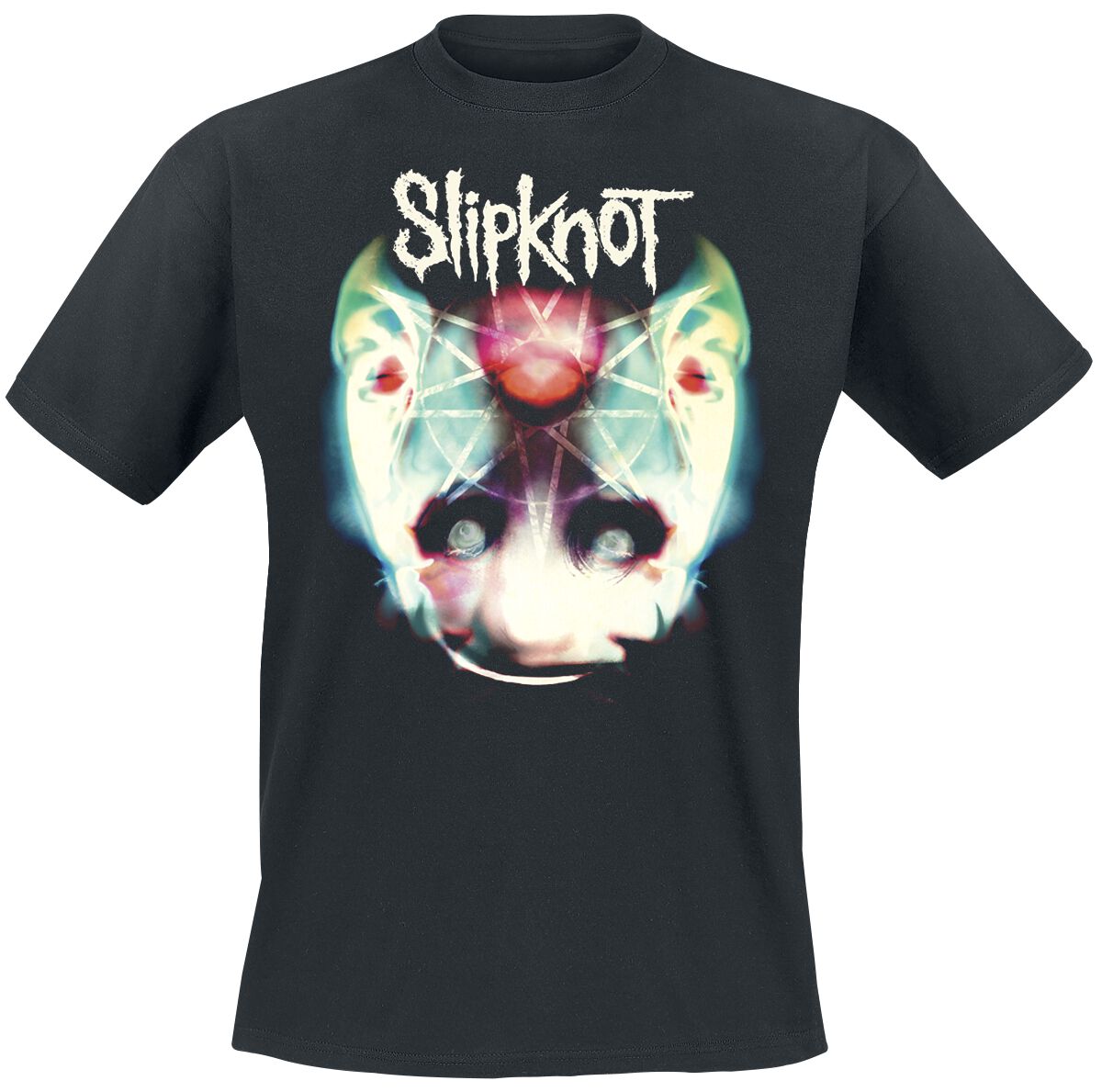 Slipknot T-Shirt - Adderall Face - S bis L - für Männer - Größe L - schwarz  - Lizenziertes Merchandise!