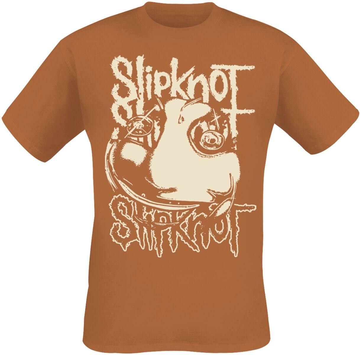Slipknot T-Shirt - Adderall Maggot - S bis M - für Männer - Größe S - orange  - Lizenziertes Merchandise!