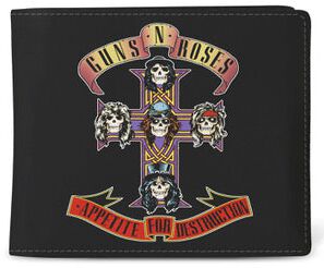 Guns N` Roses Geldbörse - Rocksax - Appetite For Destruction - für Männer - schwarz  - Lizenziertes Merchandise!