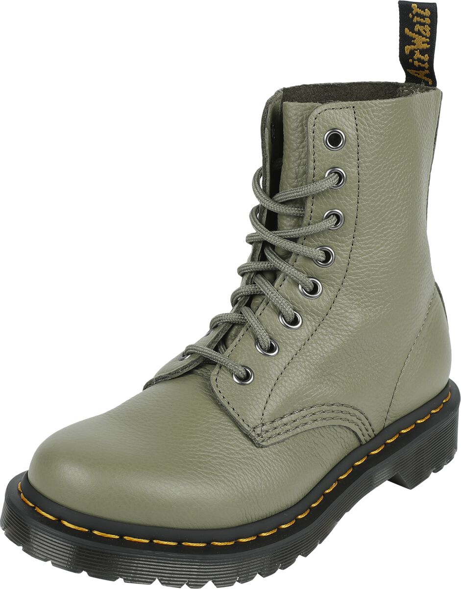 Dr. Martens 1460 Pascal - Muted Olive Virginia Bikerboot oliv in EU41