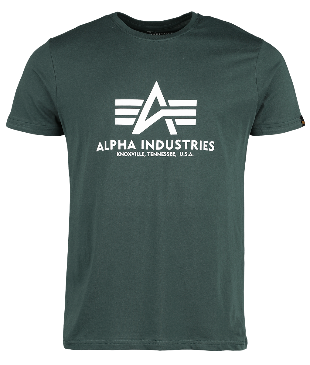 Alpha Industries - Basic T-Shirt - T-Shirt - grün