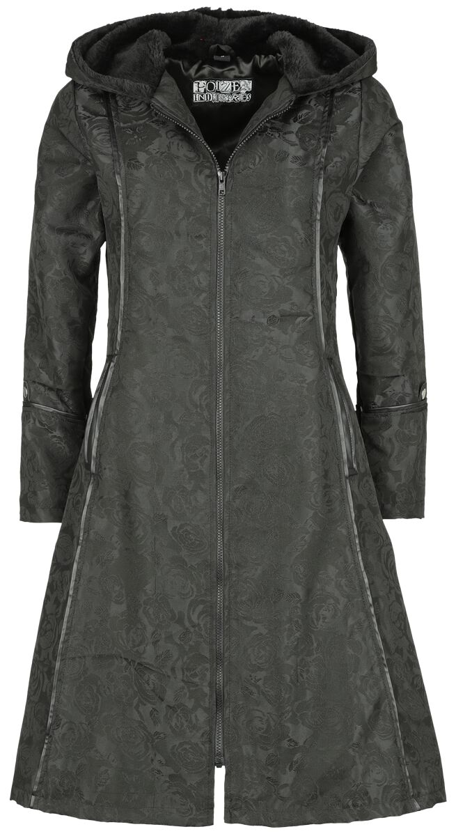 Poizen Industries Medea Coat Mantel schwarz in M