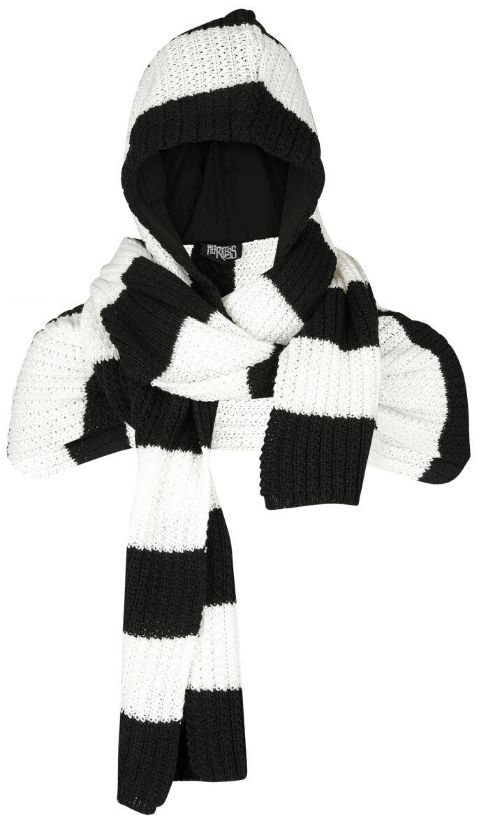 Image of Sciarpa Gothic di Heartless - Zenni scarf - Unisex - nero/bianco