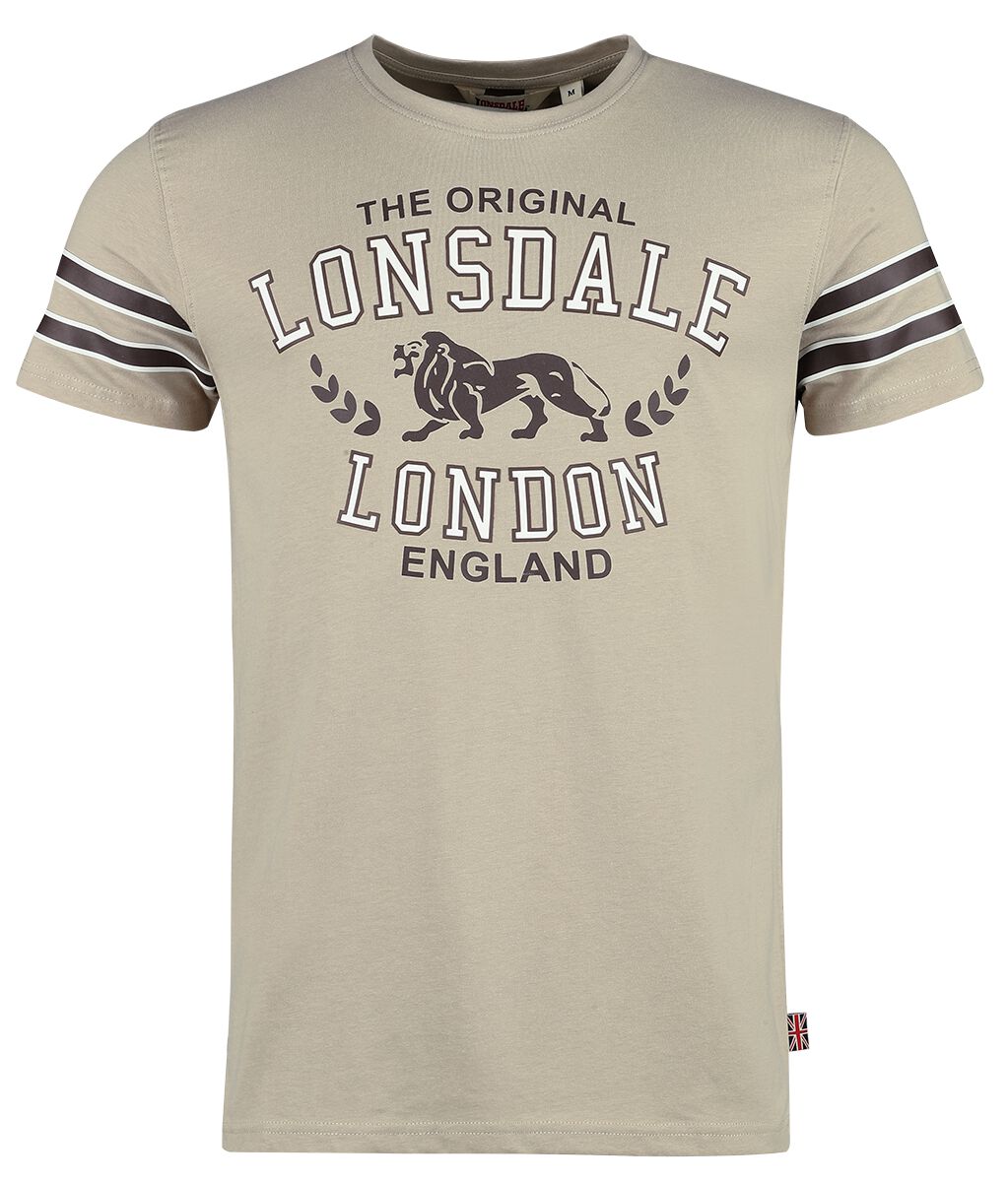 Lonsdale London T-Shirt - BROUSTER - S bis XXL - für Männer - Größe S - sand
