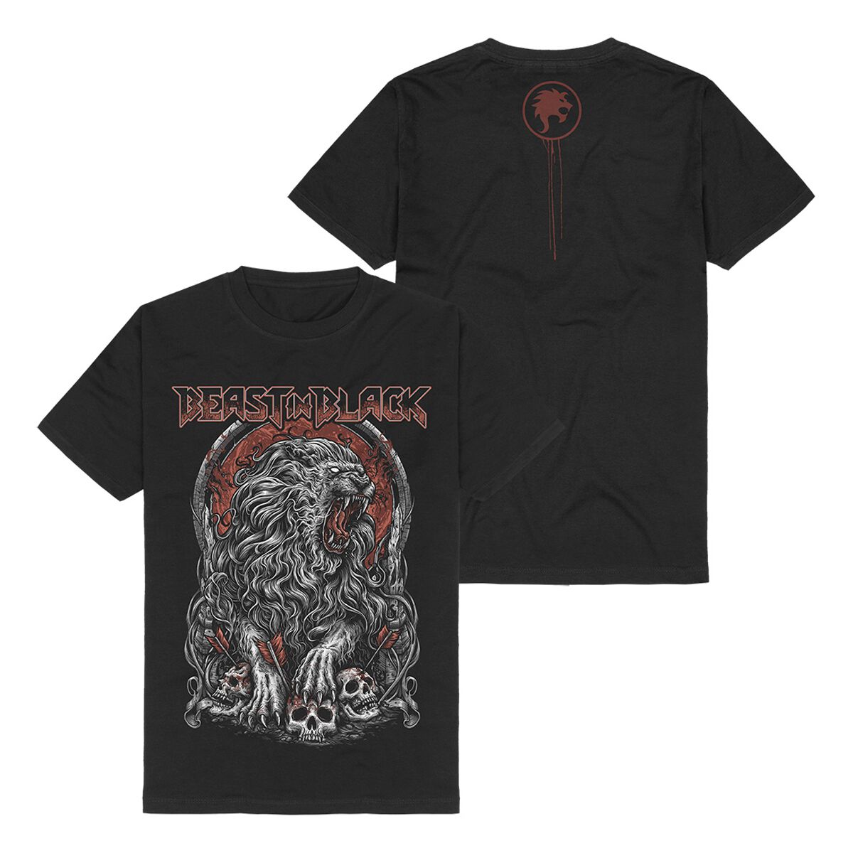 Beast In Black T-Shirt - Blood Of A Lion - L bis XXL - für Männer - Größe L - schwarz  - Lizenziertes Merchandise!