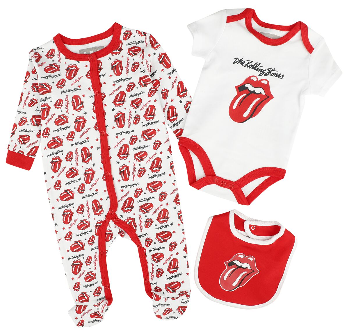 The Rolling Stones Set für Babys - Amplified Collection - Baby Set - für Mädchen & Jungen - multicolor  - Lizenziertes Merchandise!