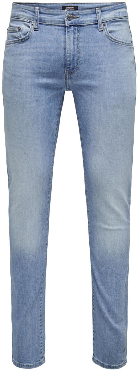 ONLY and SONS Jeans - ONSLoom Slim ONE LBD 8263 AZG DNM - W29L32 bis W36L34 - für Männer - Größe W29L32 - blau