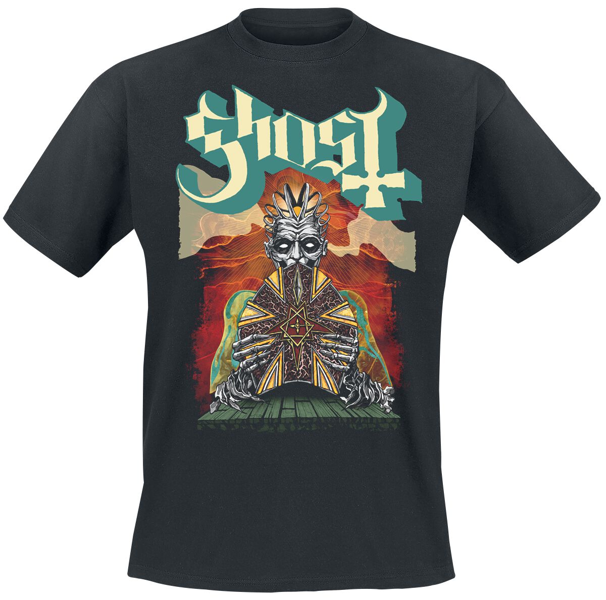 Ghost T-Shirt - Seven - CC - M - für Männer - Größe M - schwarz  - Lizenziertes Merchandise!