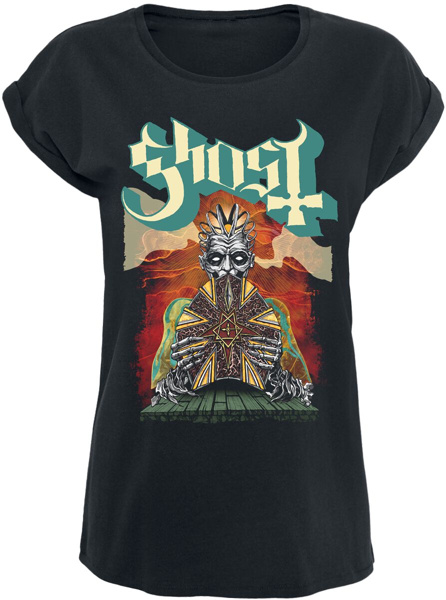 Ghost T-Shirt - Seven - CC - M bis XL - für Damen - Größe XL - schwarz  - Lizenziertes Merchandise!