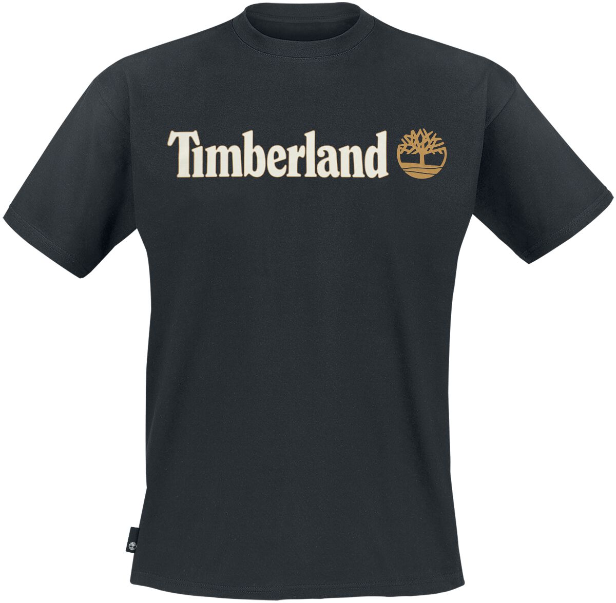 Image of T-Shirt di Timberland - Kennebec River Linear Logo Short Sleeved T-shirt - S a XXL - Uomo - nero