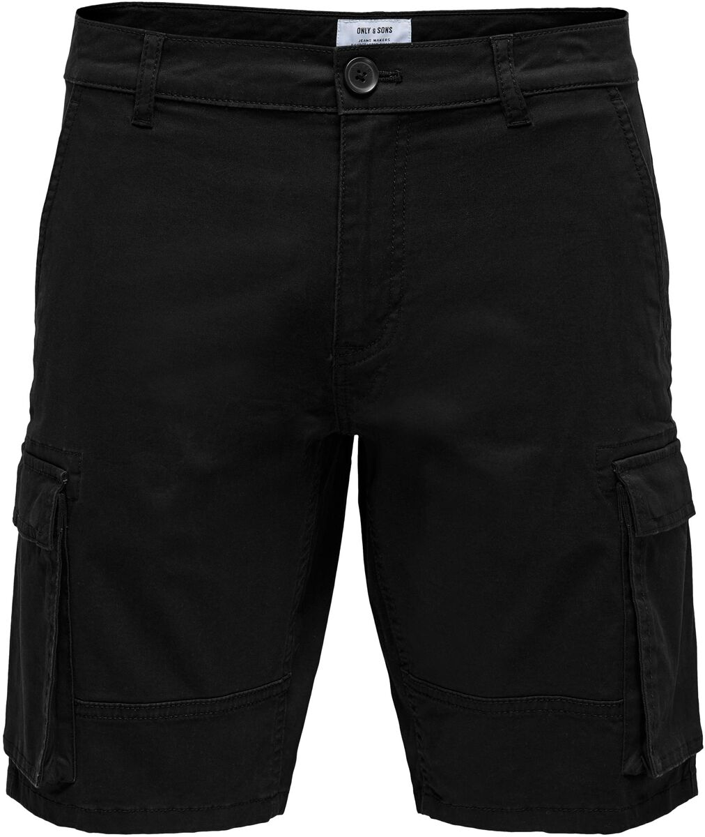 Image of Shorts di ONLY and SONS - ONSCam Stage Cargo Shorts PK 6689 - S a XXL - Uomo - nero