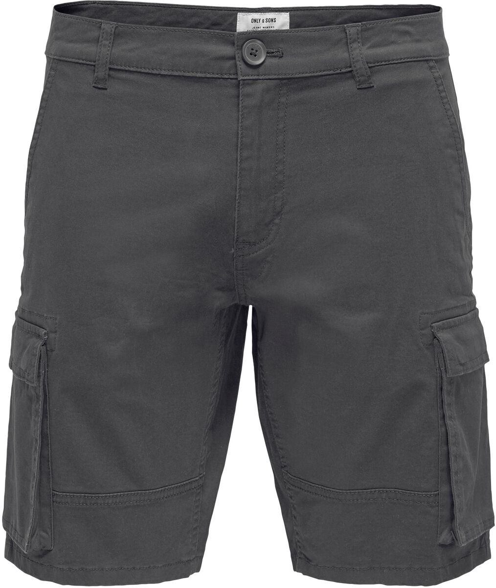 Image of Shorts di ONLY and SONS - ONSCam Stage Cargo Shorts PK 6689 - S a XXL - Uomo - grigio